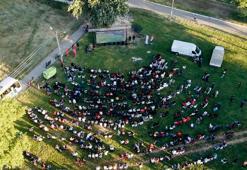 Edirne Sarayiçi'nde milli maç heyecanı