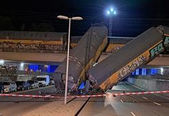 Almanya'da iki yük treni çarpıştı: 1 ölü