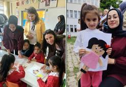 Anaokulu öğrencilerinin çizdikleri kukla resimlerini gerçeğe dönüştürdüler