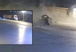 Ankara'da otomobil kamyona çarptı, kaza kamerada: 4 ölü
