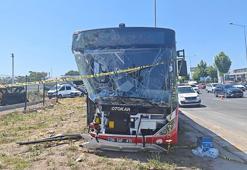 Ankara'da belediye otobüsü ve hafif ticari araç çarpıştı: 1 ölü, 9 yaralı