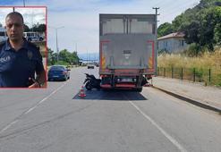 Kamyonla çarpışan motosikletin sürücüsü, emekli komiser yardımcısı öldü