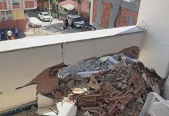 Esenyurt'ta yıkım sırasında devrilen apartmanın zarar verdiği bina tahliye edildi