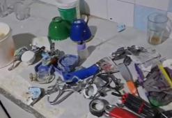 Hatay'da kaçak diş protezi imalathanesine baskın: 2 gözaltı