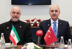 TBMM Başkanı Kurtulmuş, İran Meclis Başkanı Kalibaf ile görüştü