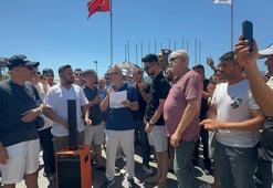 Marmaris'te çarşı esnafı, belediyeyi protesto etti