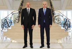 TBMM Başkanı Kurtulmuş, Azerbaycan Cumhurbaşkanı Aliyev tarafından kabul edildi