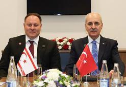 TBMM Başkanı Kurtulmuş, KKTC Cumhuriyet Meclisi Başkanı Öztürkler ile görüştü