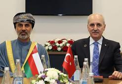 TBMM Başkanı Kurtulmuş, Umman Meclis Başkanı Al Maawali ile bir araya geldi