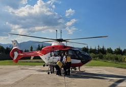 Prematüre ikizlerden biri helikopter ambulansla Niğde’ye sevk edildi