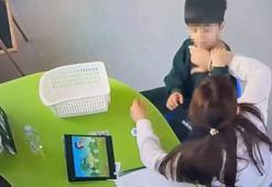 Rehabilitasyon merkezinde otizmli çocuğa şiddet kamerada