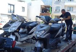 Manisa’da çalınan 6 motosiklet 90 güvenlik kamerası incelenerek bulundu: 3 gözaltı