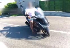 Beykoz’da trafikte tartıştığı sürücünün motosikletine çarpıp kaçtı