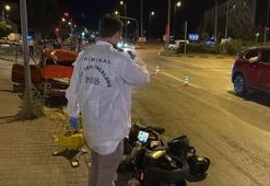 Otomobille çarpışan motosikletin sürücüsü ağır yaralandı