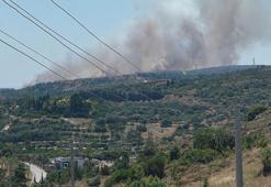 Çeşme’de çöplükte çıkan yangın, makilik alana sıçradı