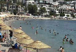 Bodrum'da sahillerde yoğunluk