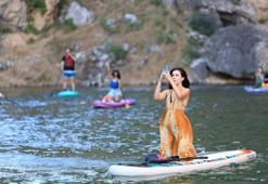 Takoran Vadisi'nde SUP sporu etkinliği
