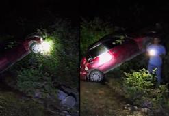 Osmaniye'de otomobil şarampole devrildi: 2 yaralı