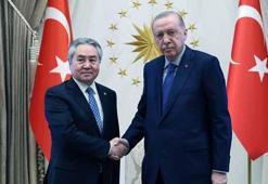 Cumhurbaşkanı Erdoğan, Kırgızistan Dışişleri Bakanı Kulubayev ile görüştü
