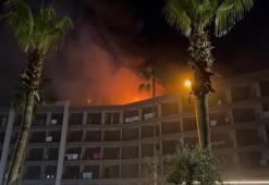 Alanya’da otel çatısında yangın