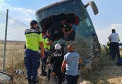 Aksaray’da otobüs yoldan çıktı; yaralılar var