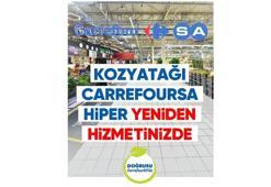 Kozyatağı CarrefourSA Hiper, kapılarını yeniden ziyaretçilerine açtı