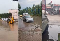 Kocaeli'de sağanak etkili oldu; cadde ve sokaklar göle döndü