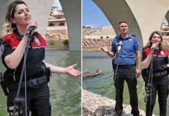 Batman polisi, Hasankeyf’in tarihi dokusu ile müziği buluşturdu