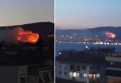 İzmir'de otluk alanda yangın