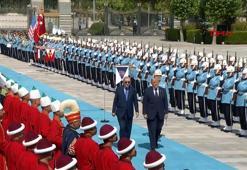 Cumhurbaşkanı Erdoğan, ABD Başkanı Trump'ı resmi törenle karşıladı