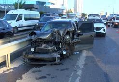 Pendik’te zincirleme kaza: 2 yaralı