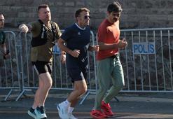 Fransa Cumhurbaşkanı Macron, Seğmenler Parkı'nda koştu