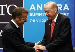 Cumhurbaşkanı Erdoğan, Fransa Cumhurbaşkanı Macron ile bir araya geldi