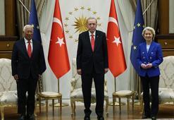 Cumhurbaşkanı Erdoğan, AB Konseyi Başkanı Costa ve AB Komisyonu Başkanı von der Leyen'i kabul etti
