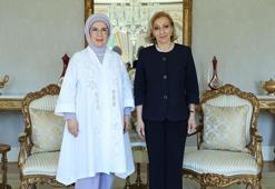 Emine Erdoğan, Lübnan Başbakanı'nın eşi Sahar Selam ile görüştü