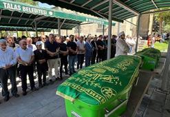 Kazada ölen uzman çavuş, eşi ve 8 aylık bebekleri toprağa verildi