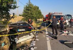 Gurbetçi ailenin otomobili takla attı: 3 ölü, 1 yaralı