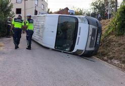 Bursa’da tarım işçilerini taşıyan minibüs devrildi: 7 yaralı