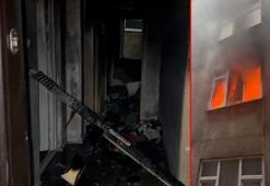 Yangın çıkan dairede alevler, ekipler ayrıldıktan 3 saat sonra yeniden canlandı