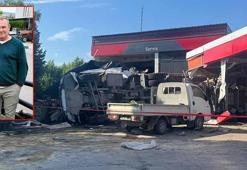 Kömür yüklü TIR, akaryakıt istasyonuna girdi: 1 ölü, 2 yaralı