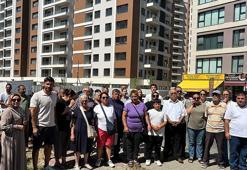 Örnekköy Kentsel Dönüşüm Projesi'nde hak sahiplerinden anahtarlı eylem