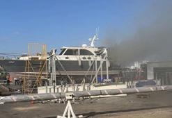 Pendik Marina’da bakımdaki teknede çıkan yangın söndürüldü