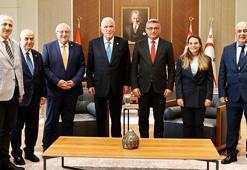 KKTC Cumhurbaşkanı Erhürman, İYİ Parti Genel Başkanı Dervişoğlu ve beraberindeki heyeti kabul etti