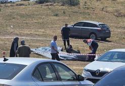 Yamaç paraşütü pilotu Bayram Kurt toprağa verildi; düşme anı kamerada