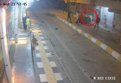 Refüje çarparak takla atan otomobilin sürücüsü yaralandı; kaza kamerada