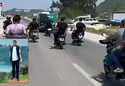 Arkadaşları, kazada ölen Atakan’ı motosikletlerle konvoy yaparak son yolculuğuna uğurladı