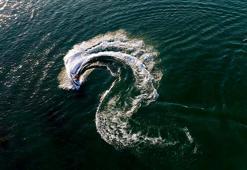 Denizden sonra gölde de jet ski tutkusu