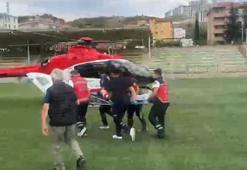 Çorum'da eli kapıya sıkışan çocuğun parmağı koptu; ambulans helikopterle Ankara'ya sevk edildi