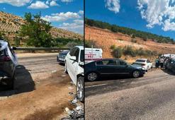 Malatya'da düğün konvoyunda zincirleme kaza; 4 yaralı