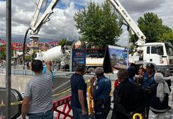 Kayseri’de beton mikserinin pompası patladı; 1 yaralı